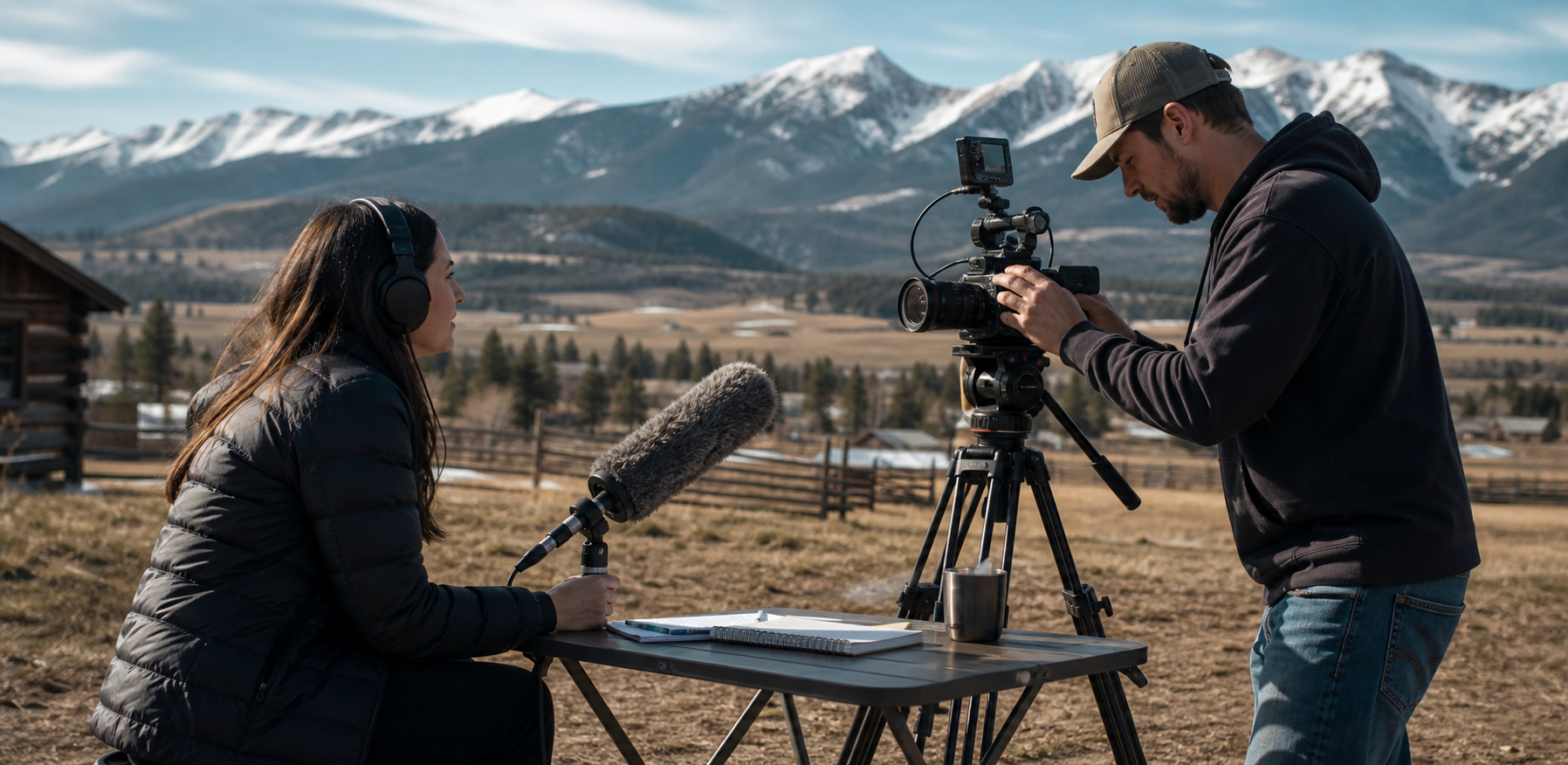 Montana Media interview setup